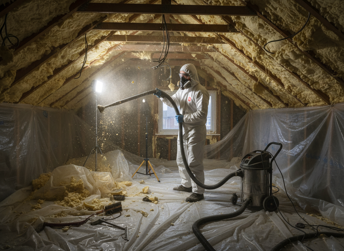 Spray Foam Removal in Grimsby