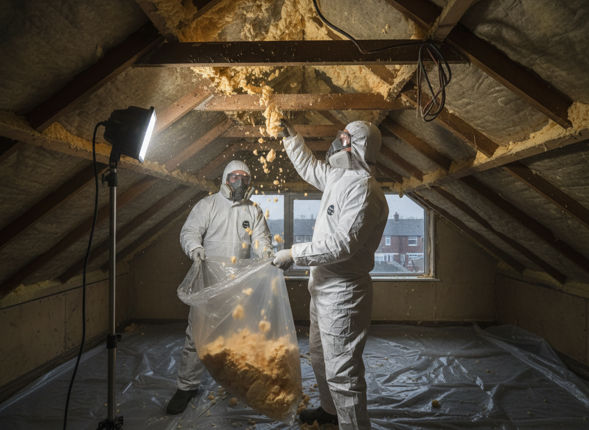 Closed Cell Spray Foam Removal in Scunthorpe, Lincolnshire