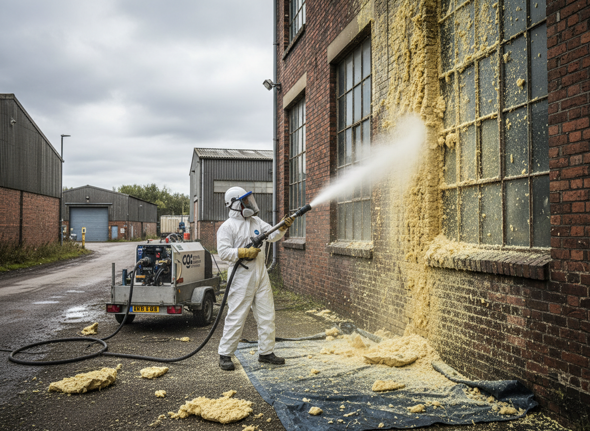 Dry Ice Blasting Spray Foam Removal in Scunthorpe, Lincolnshire