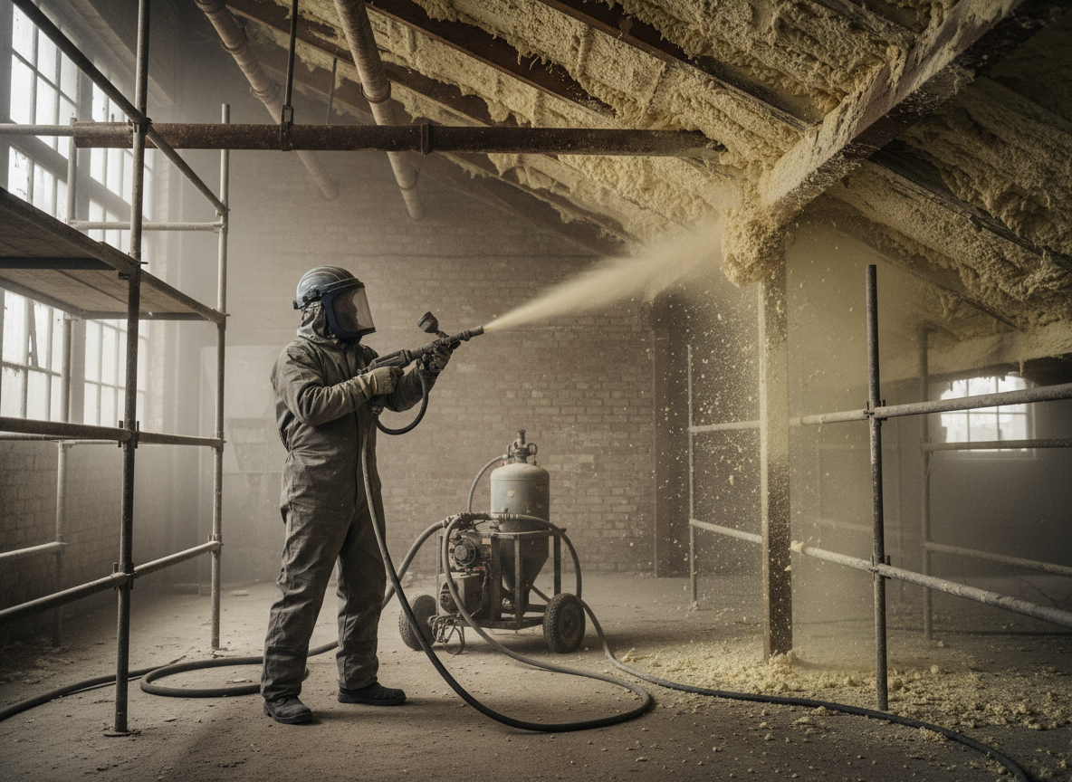 Sand Blasting Spray Foam Insulation Removal in Scunthorpe, Lincolnshire